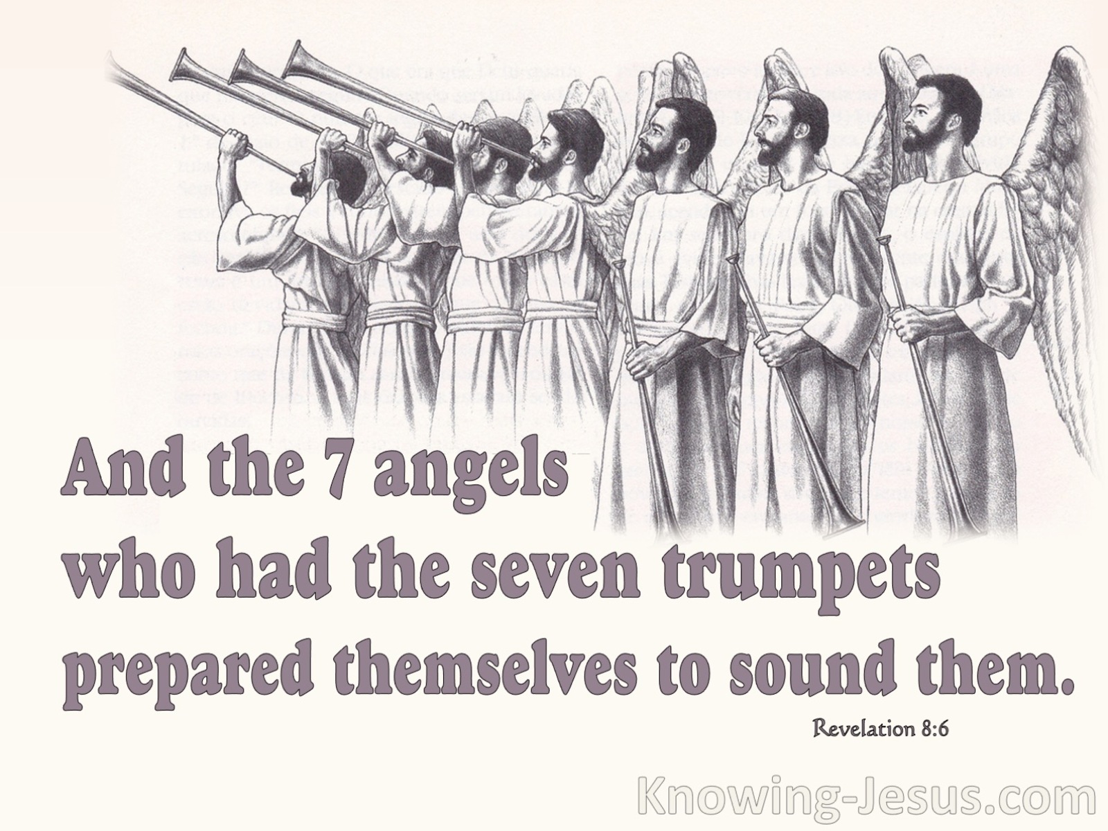 Revelation 8:6 The Seven Angels Prepared To Sound (pink)